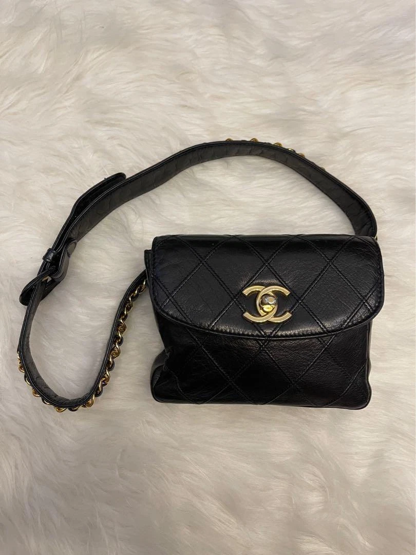 Fur chanel shop fanny pack