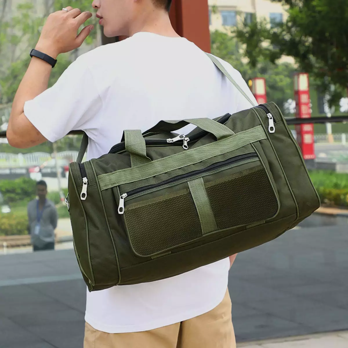 Mens Large Sports Gym Holdall Bag SPORTS TRAVEL WORK EQUIPMENT DUFFLE UK