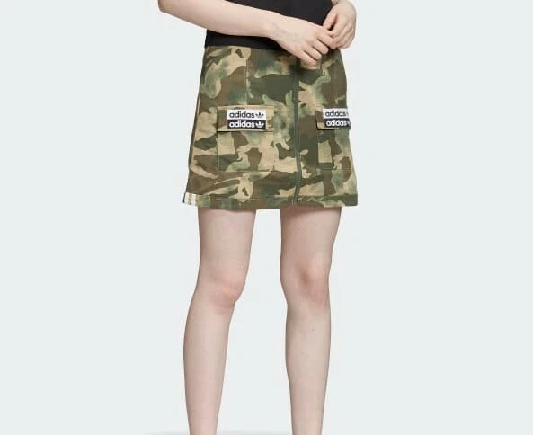 Adidas Originals Women s Sporty Camo Fashion Skirt ED7456
