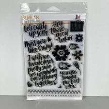 Simon Says Stamp! Clear Set 101825 Everything Together Catch Up Miss You Awesome