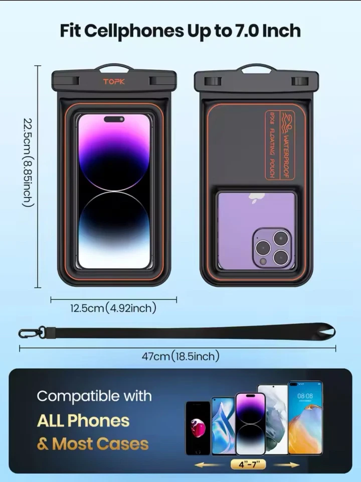 Waterproof Phone Pouch Floating Dry Bag Waterproof Phone Case - image 3 of 4