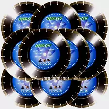 14"x10pcs 12.9MM SEG CONCRETE/MASONRY/STONE/ASPHALT Diamond Blade +FREE SHIPPING