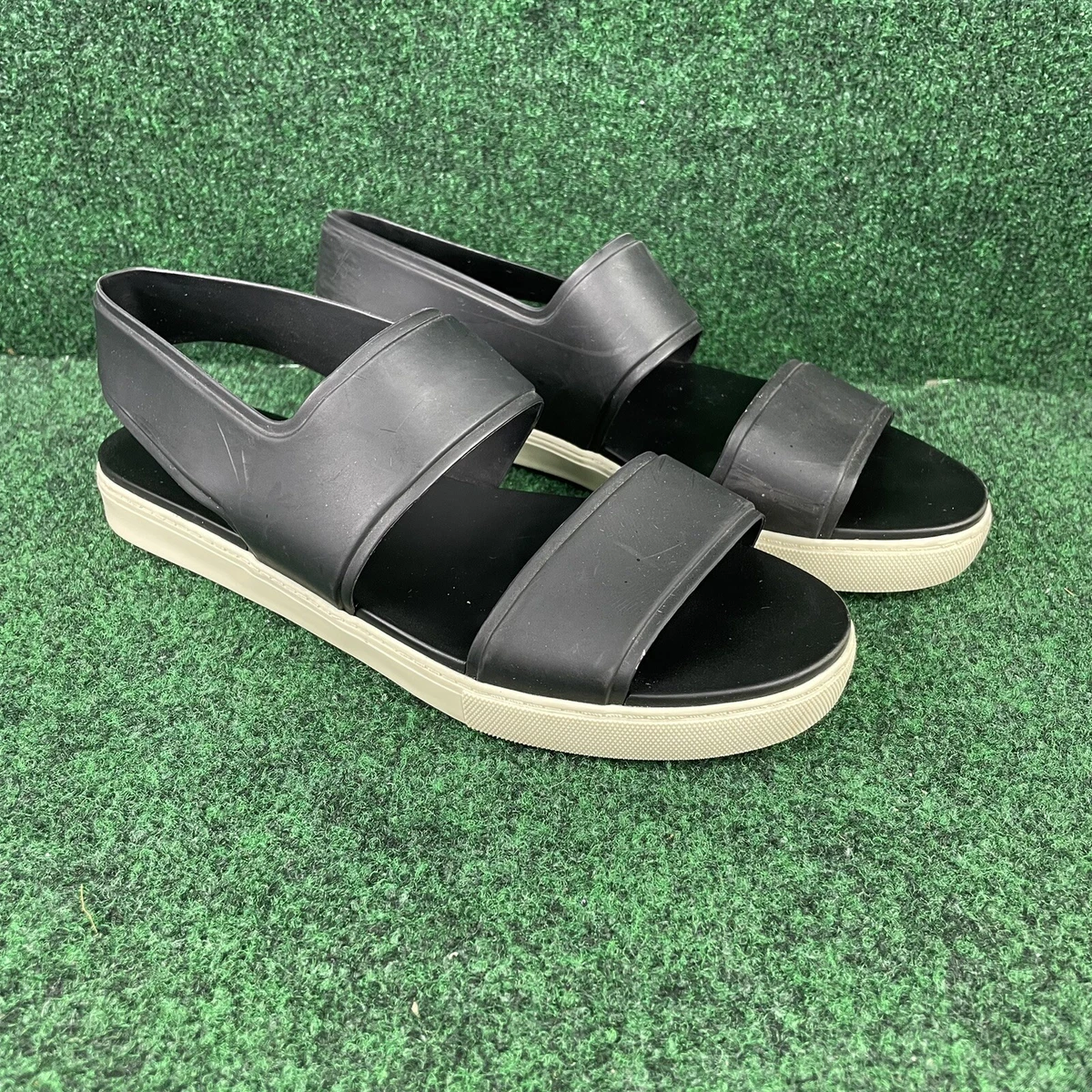 Vince Darcy Black Slide Sandals Sz 7.5 Amazon.com | Vince Mens Darcy Flip Flop Flat Thong Sandal  main image 2