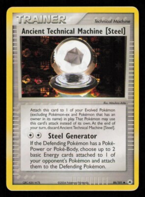 Pokemon Karte Ancient Technical Machine 86/101 Reverse Holo Hidden Legends 2004