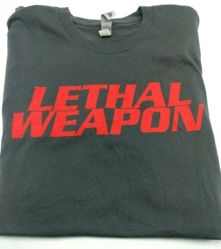 LETHAL WEAPON shirt gray FOX promo t-shirt promotional S, M & L sizes *NEW* - Afbeelding 1 van 7