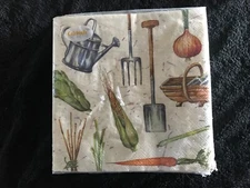 Boston International - I Love Gardening Luncheon Napkin -40 Pieces 3 Ply
