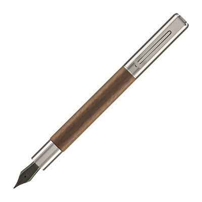 Monteverde USA Ritma Fountain Pen in Walnut - 1.1mm Stub Nib - NEW in Box