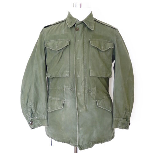 VINTAGE ORIGINAL US ARMY M-1951 M-51 FIELD JACKET SIZE SMALL REG. KOREA  - Picture 1 of 9