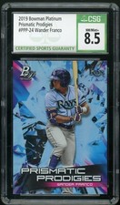 WANDER FRANCO 2019 Bowman Platinum Prismatic Prodigies #PPP-24 Rookie RC CSG 8.5