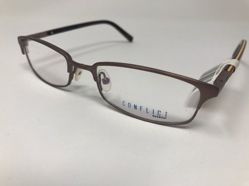CONFLICT EYEWEAR Eyeglasses Womens 51-18-135 Matte Brown I774
