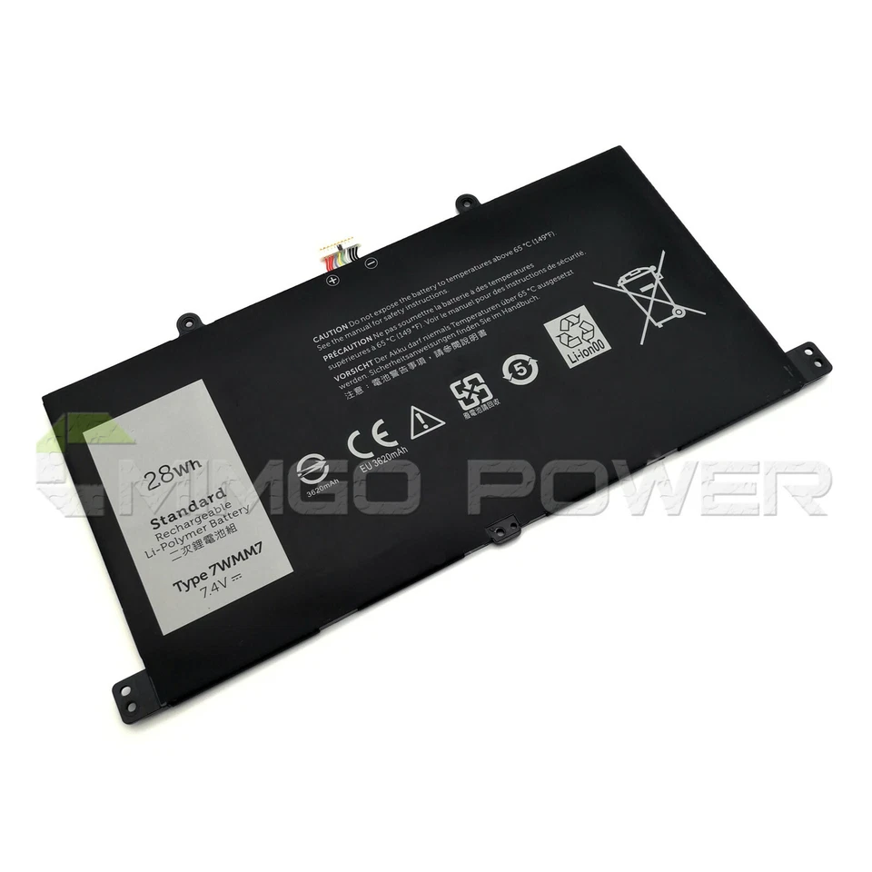 Neu 7WMM7 28Wh Akku für Dell Venue 11 Pro D1R74 CFC6C Tastatur Dock Tablet 