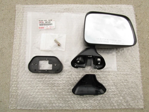 FITS: 89 - 95 TOYOTA 4RUNNER FRONT RIGHT SIDE DOOR MIRROR BLACK OEM BRAND NEW