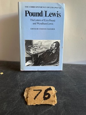 Pound/Lewis Letters of Ezra Pound & Wyndham Lewis 1985 1st Ed New Directions