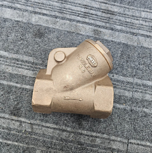 United Brass 2" Swing Check Valve 400WOG 200WSP Threaded Ends 406ยฐF Max