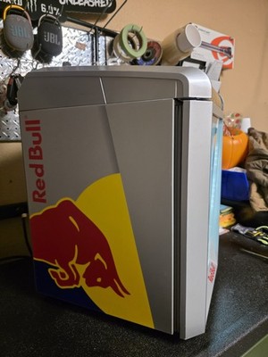 Red Bull Mini Fridge Lighted Cooler RB-GDC ECO LED Tested