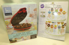 Wilton Pops Aufsteller & hausgemachter Cake Pop & Donut Loch Maker rot Geburtstag
