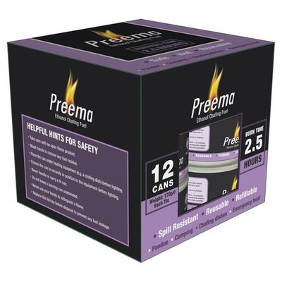 Ethanol Chafing Fuel 160g nachfüllbar wiederverwendbar 2,5H für Gastronomie Buffet Champing