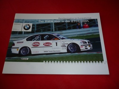 2001 BMW 3 Series E46 Saloon 320i in ETCC TOURING CAR MOTORSPORT BROCHURE