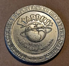 1966 One Dollar Stardust Hotel & Casino Gaming Token Las Vegas Nevada Earth