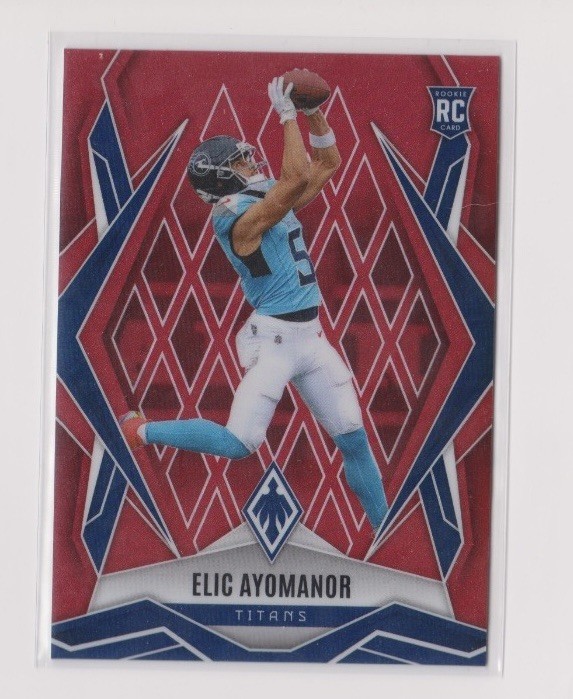2025 Panini Phoenix - Rookies Elic Ayomanor #167 Red Seismic /99 (RC)