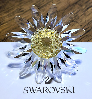  Swarovski Crystal SCS 1999 Renew, Yellow Marguerite Daisy Flower Figurine NIB