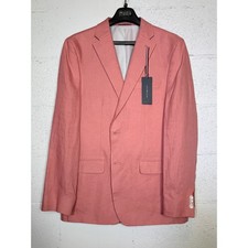 Tommy Hilfiger Men's Modern-Fit 100 Linen Sport Coat Light red 42L  295