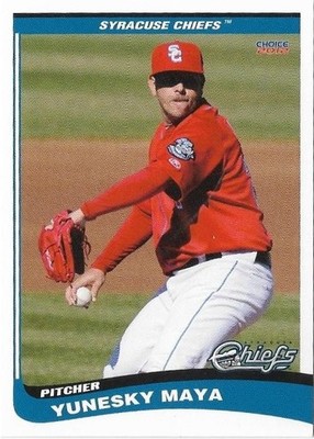 YUNESKY MAYA 2012 Choice Syracuse Chiefs #12 Cuba Nationals  