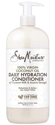 SheaMoisture 100% Virgin Coconut Oil Daily 13 Fl Oz (Pack of 1), White 