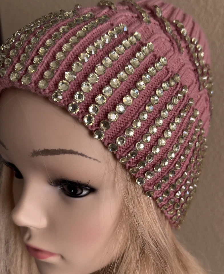 Pink Hat With Rhinestones - Image 2 of 4