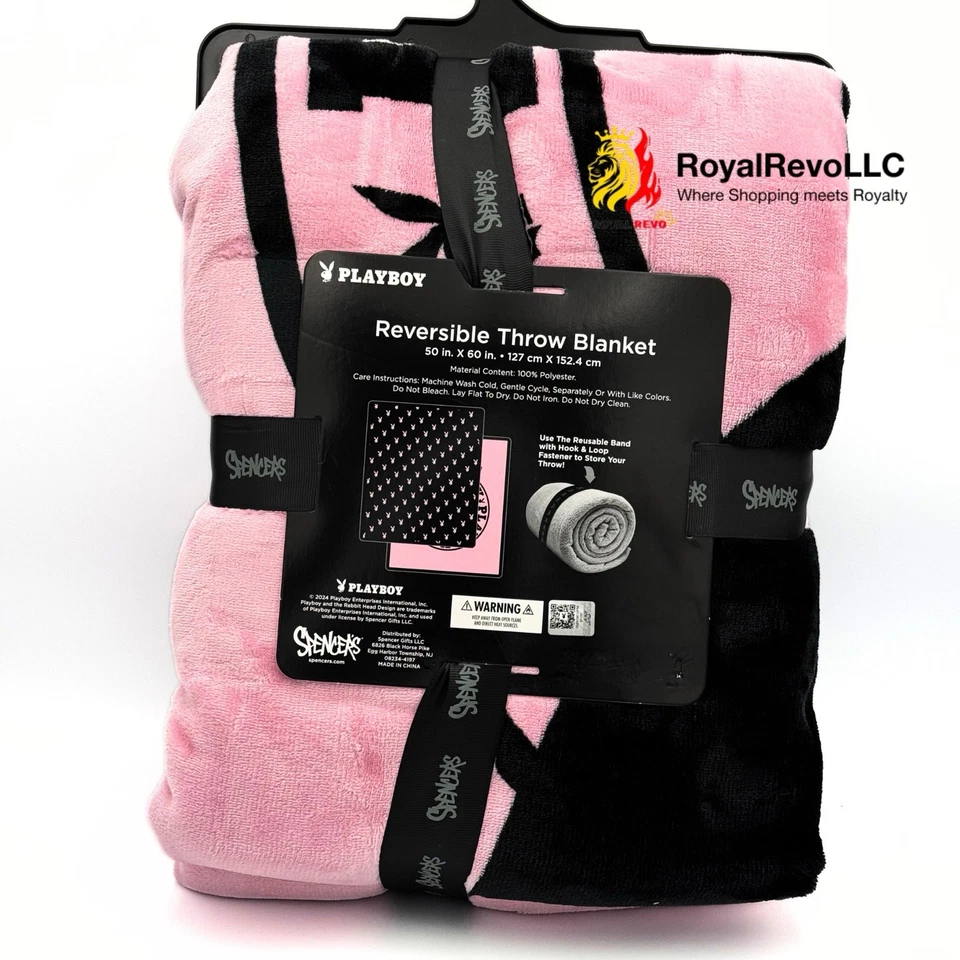 花花公子圆形标志抓绒毯 — 第 2/4 张图片