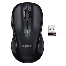 Logitech M510 Wireless Mouse Dark Gray Laser Tracking USB Receiver 910001822