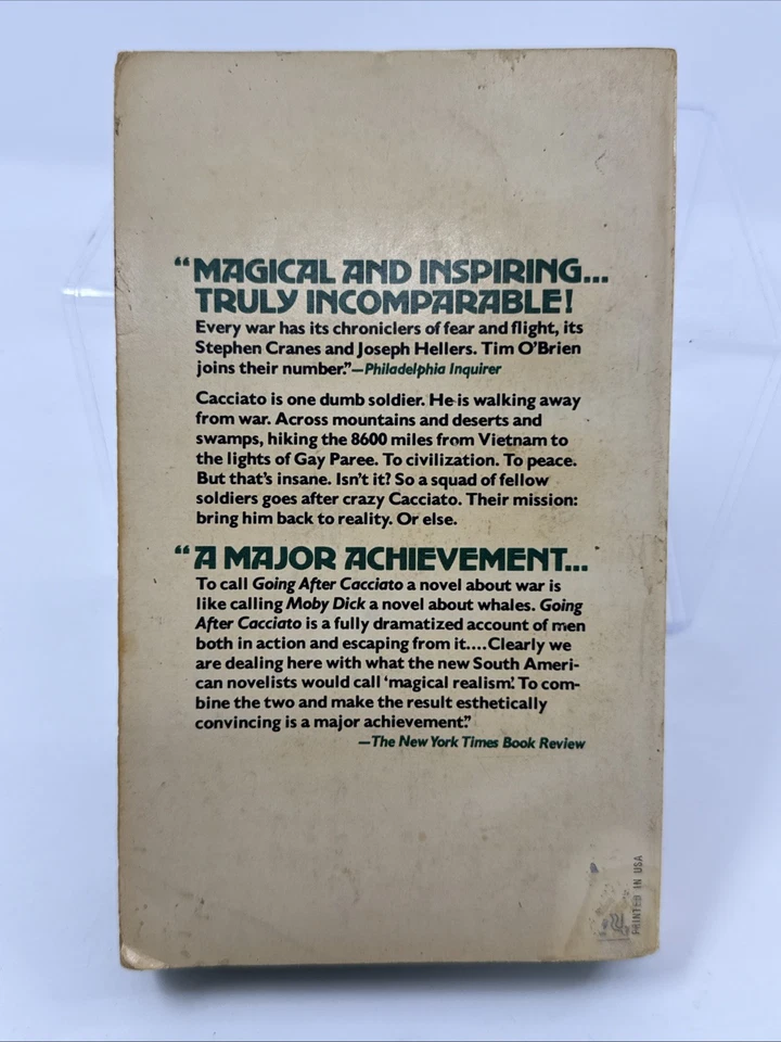 Going After Cacciato by Tim O'Brien 1979 2nd Dell Printing Mass Market PB - Image 2 of 4