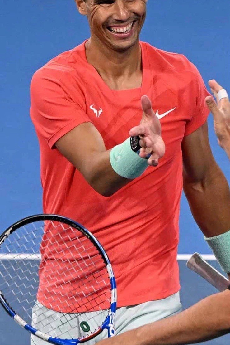 Nike Rafael Nadal Custom Player Issued Tennis Shirt Coral DV2874
