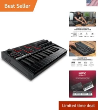 MPK Mini MK3 - 25 Key USB MIDI Keyboard Controller With 8 Backlit Drum Pads, ...