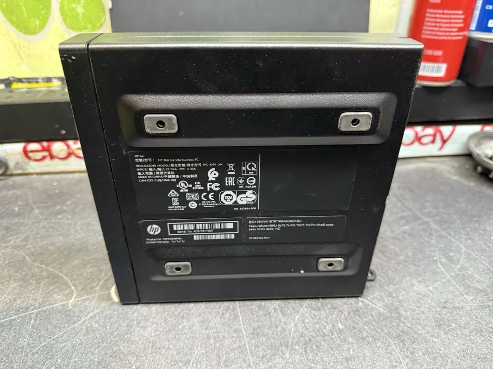 HP 260 G2 DM Micro Desktop i3-6100U 2.3GHz 4GB 120GB SSD Win 10 Pro USB 3.0 HDMI - Image 4 of 4