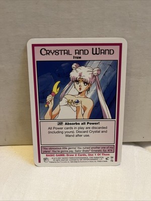 Crystal And Wand UC Item Past & Future 34/70 Vintage 2001 Sailor Moon CCG Card