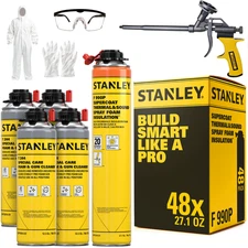 Stanley F990P SuperCoat Class A Fire Foam  Closed Cell, 27.1oz 48 Pack - Gun Set