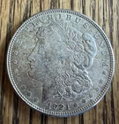 1921 D MORGAN SILVER DOLLAR - 90% SILVER - NICE DETAIL - ESTATE FIND