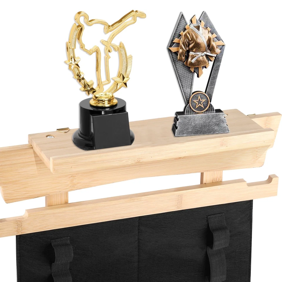 Настенный органайзер ремней боевых искусств с трофеями и медалями стойка для демонстрации,... - Изображение 4 из 4