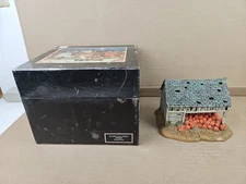 Lang and Wise Folk Art Village Collection "My First Halloween" Pumpkin Shed