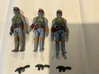 Vintage Star Wars Boba Fett Action Figure Lot of 3 Kenner HK COO 1979