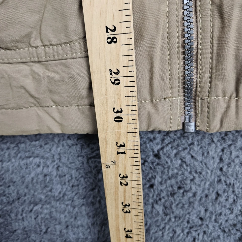 Chaqueta con Capucha Columbia Para Hombre XL Tostada Cremallera Completa Forro a Cuadros Exterior Foto 3 de 4