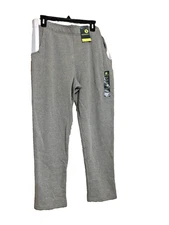 Xersion Women's Sweatpants Grey with White Stripes in Pockets 2XL