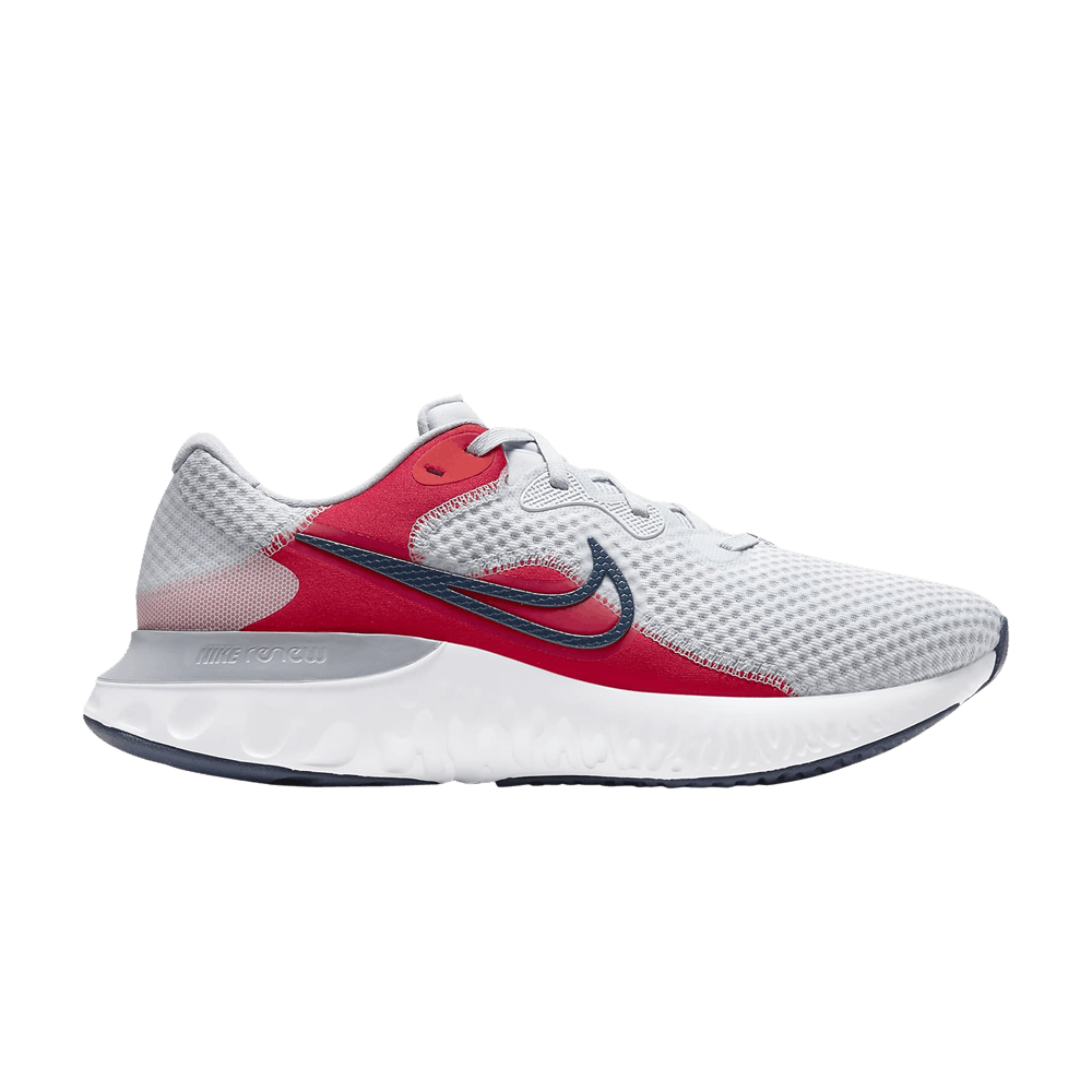 Nike Renew Run 'Pure Platinum Chile Red' CU3504-008 Shoes