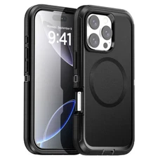 MagSafe Case For iPhone 16 Pro Max 16 Plus Military Shockproof Heavy Duty Cover