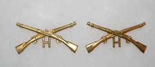 US Army 1905-1917 Pattern H Company, Infantry Corps Collar Badges (Pair)