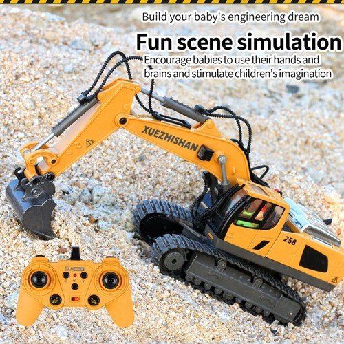 RC Digger Remote Control Excavator Construction Truck Vehicle RC Toys for Kids - Picture 14 of 24