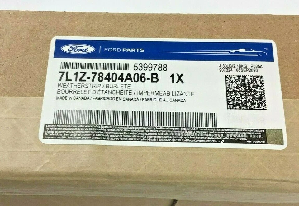 Puerta levadiza trasera Ford Expedition Lincoln Navigator tira climática sello envolvente OEM Foto 2 de 2