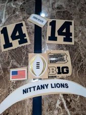 Penn State Nittany Lions football helmets 3M vinyl decals GOG