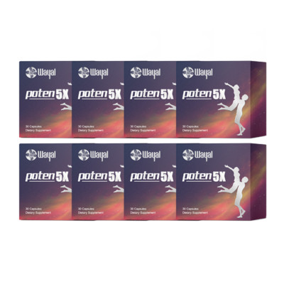 8 Boxes Wayal Poten5X Dietary Healthy Supplement Flavonoids 500mg 30 Caps ea NEW